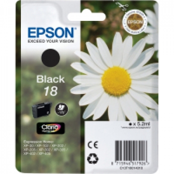 Original Tintenpatrone Epson T1801 Schwarz  5,2ml