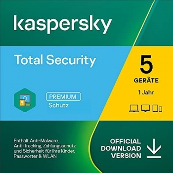 Kaspersky Total Security ESD - Aktuelle Version - 5Geräte - 1Jahr