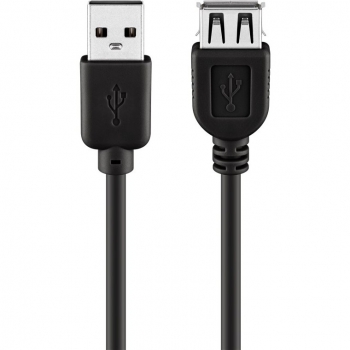 Druckerkabel 3m Verlängerung Black  USB2.0 A - A (ST-BU)
